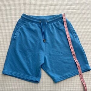 Ladies' Athletic Drawstring Shorts in Bright Blue